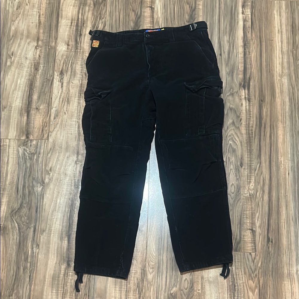 Men's Black Empire Corduroy Cargo Pants